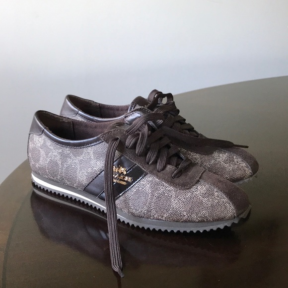 🇺🇸🇺🇸Coach signature fabric 6B lace up cortex Sneakers - Picture 2 of 8